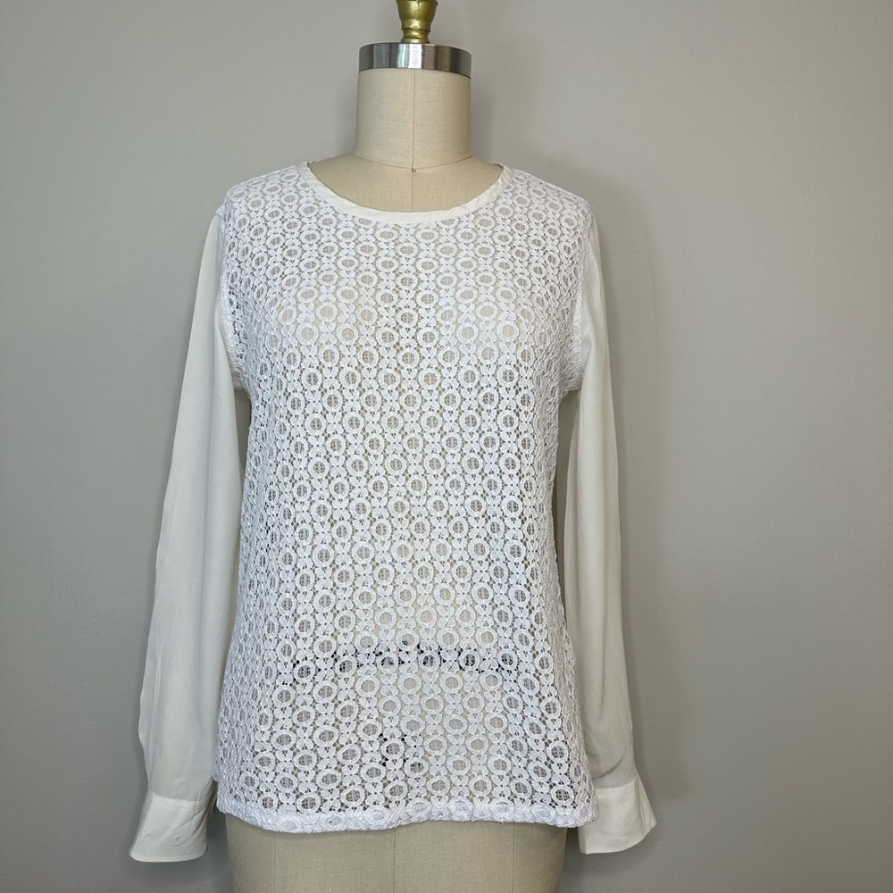 Equipment Lace Long Sleeves Blouse
